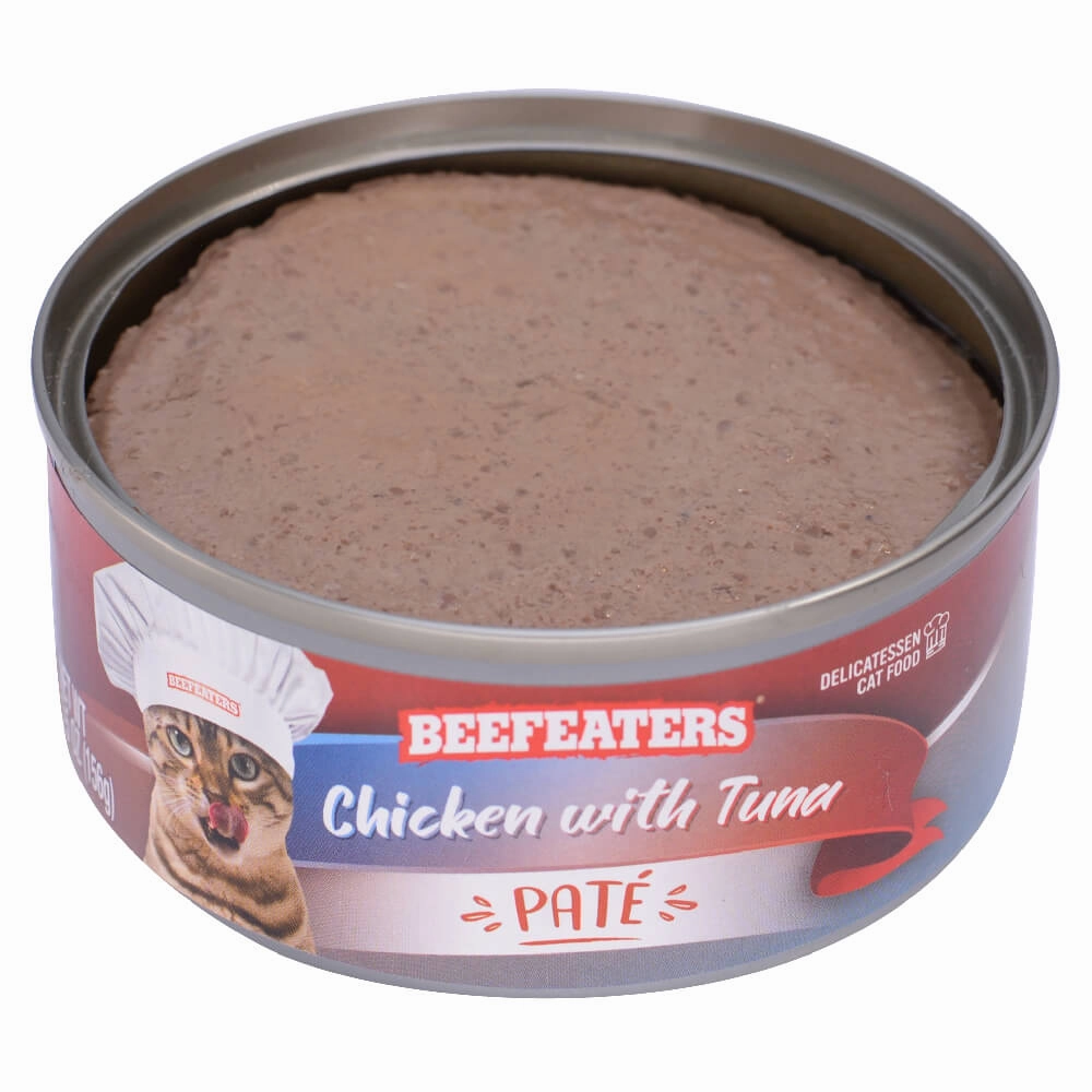 Beefeaters Pate Wet Cat Food, Case of 24