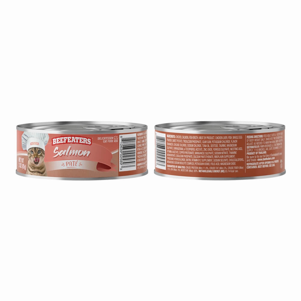 Beefeaters Pate Wet Cat Food, Case of 24
