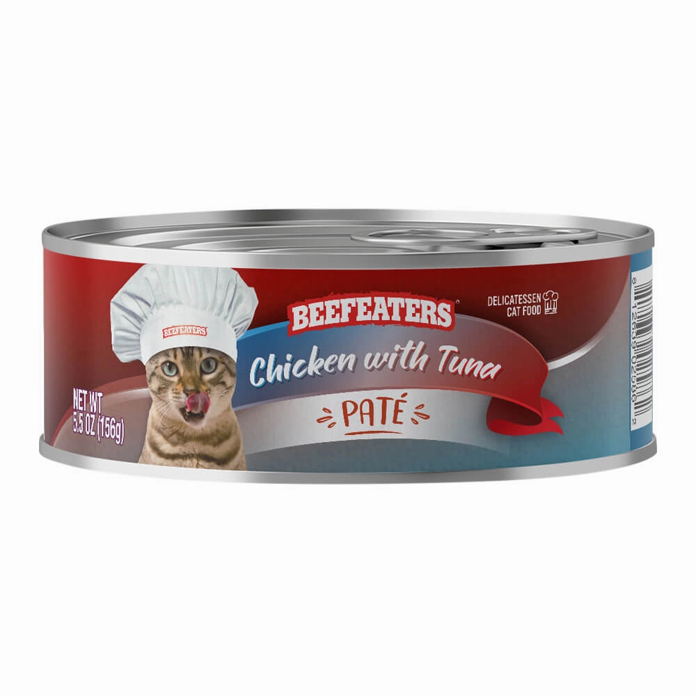 Beefeaters Pate Wet Cat Food, Case of 24