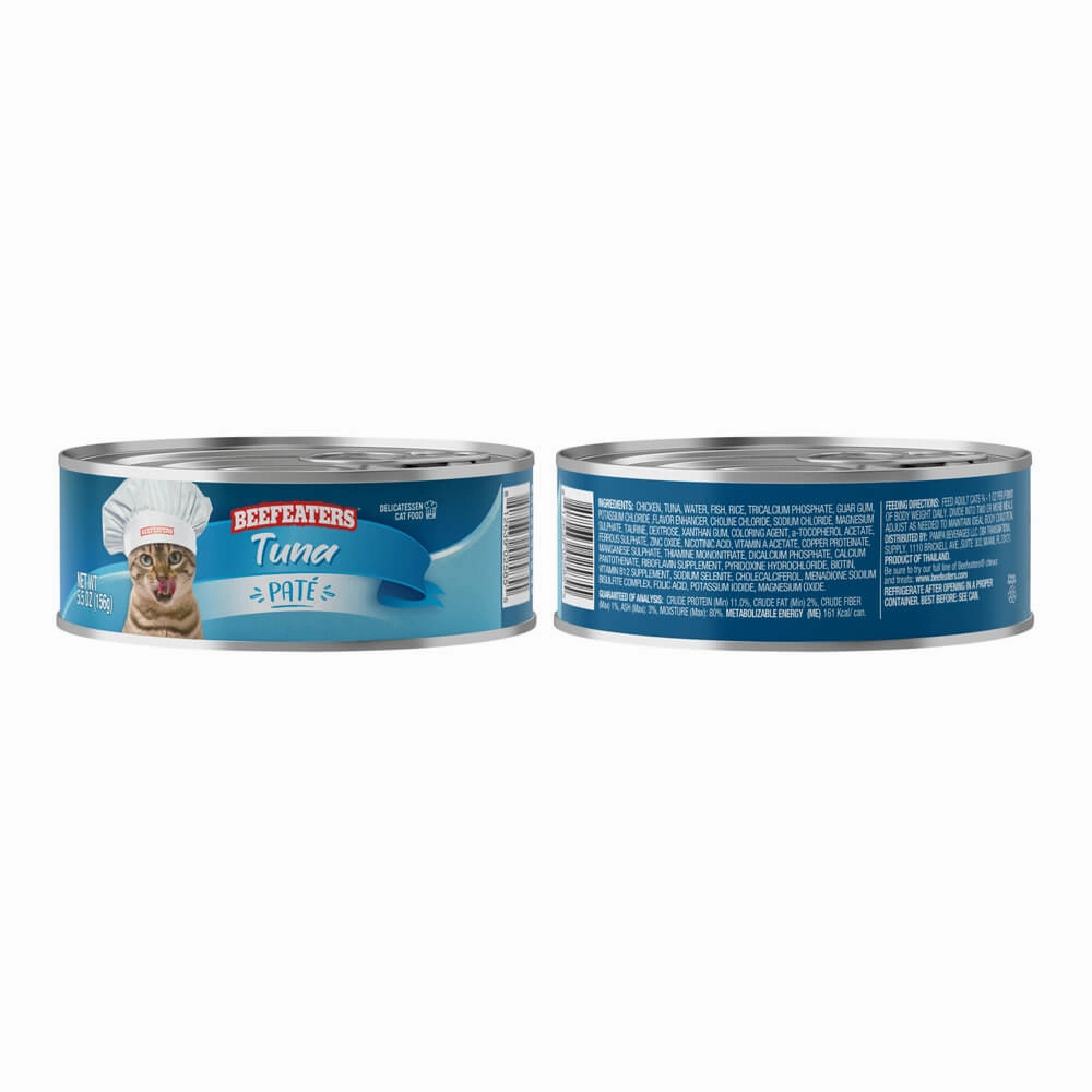 Beefeaters Pate Wet Cat Food, Case of 24