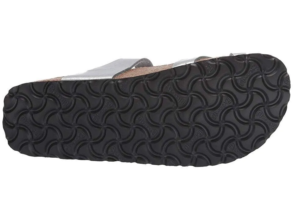 Betula By Birkenstock Mia Sandal Femme 6-6.5 Argent Birko-Flor Enfilage KHD940