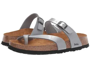 Betula By Birkenstock Mia Sandal Femme 6-6.5 Argent Birko-Flor Enfilage KHD940