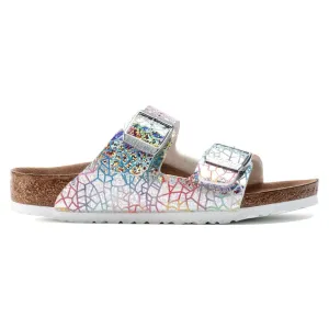 Birkenstock Arizona BS Flashy Hologram Argent 1022173 Préscolaire