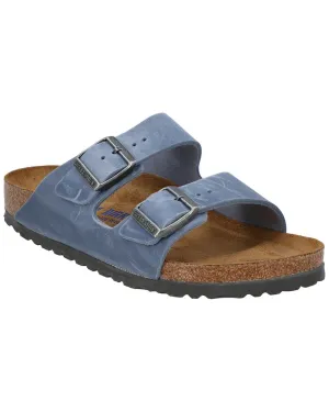 Birkenstock Arizona Édition Étroite en Cuir Huilé avec Semelle Douce