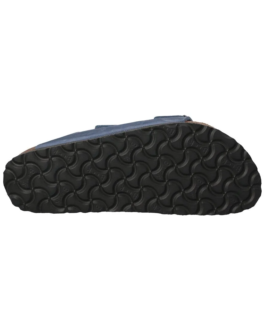 Birkenstock Arizona Édition Étroite en Cuir Huilé avec Semelle Douce