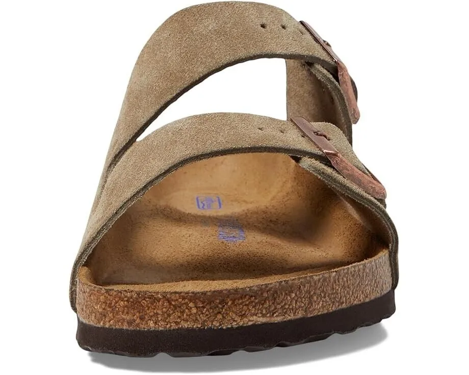 Birkenstock Arizona Soft Footbed Slide Unisexe M9-9.5/W11-11.5 Sandale FZP250 (Marron, M9-9.5/W11-11.5)