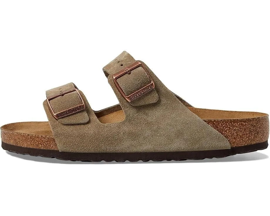 Birkenstock Arizona Soft Footbed Slide Unisexe M9-9.5/W11-11.5 Sandale FZP250 (Marron, M9-9.5/W11-11.5)