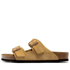 Birkenstock Arizona en daim - Crème latte