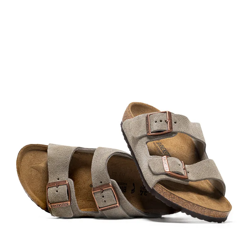 Birkenstock Arizona en daim (PS) - Taupe