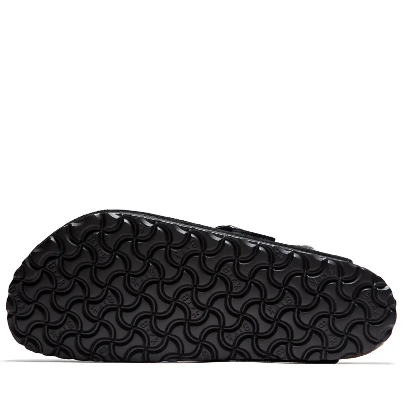 Birkenstock Boston en daim avec doublure en mouton - Noir