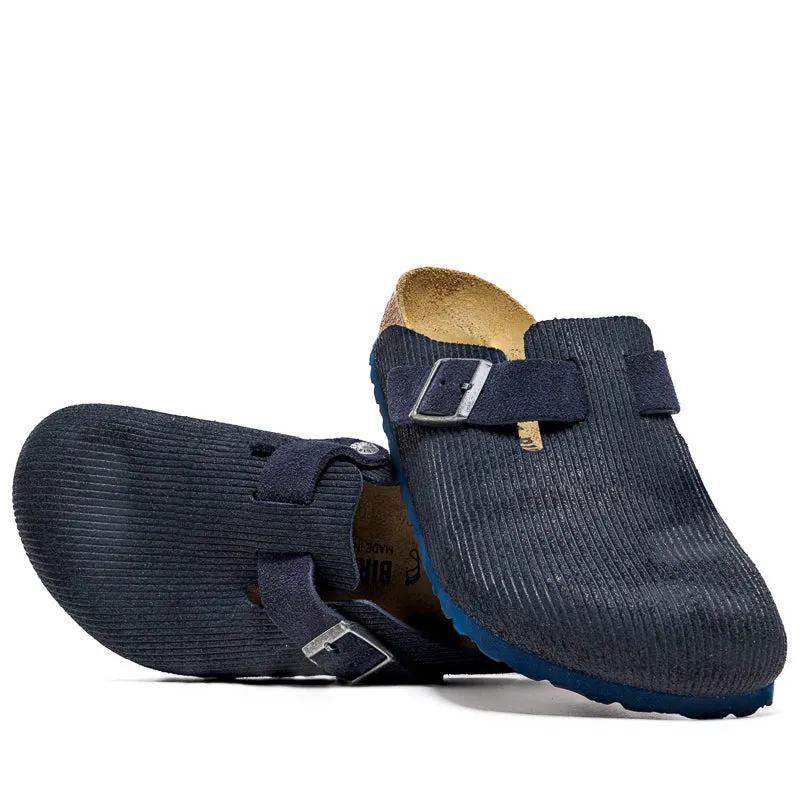 Birkenstock Boston en daim et velours côtelé - Minuit