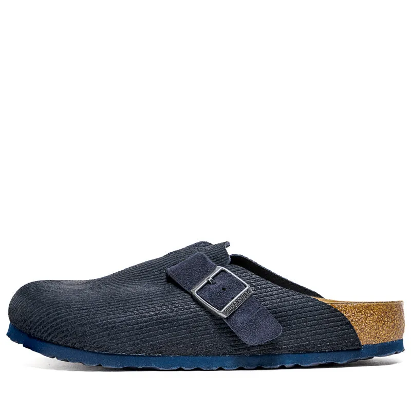 Birkenstock Boston en daim et velours côtelé - Minuit