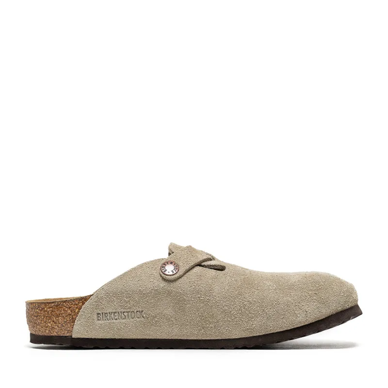 Birkenstock Boston en daim (PS) - Taupe