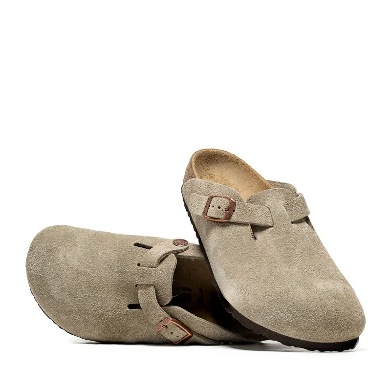 Birkenstock Boston en daim (PS) - Taupe