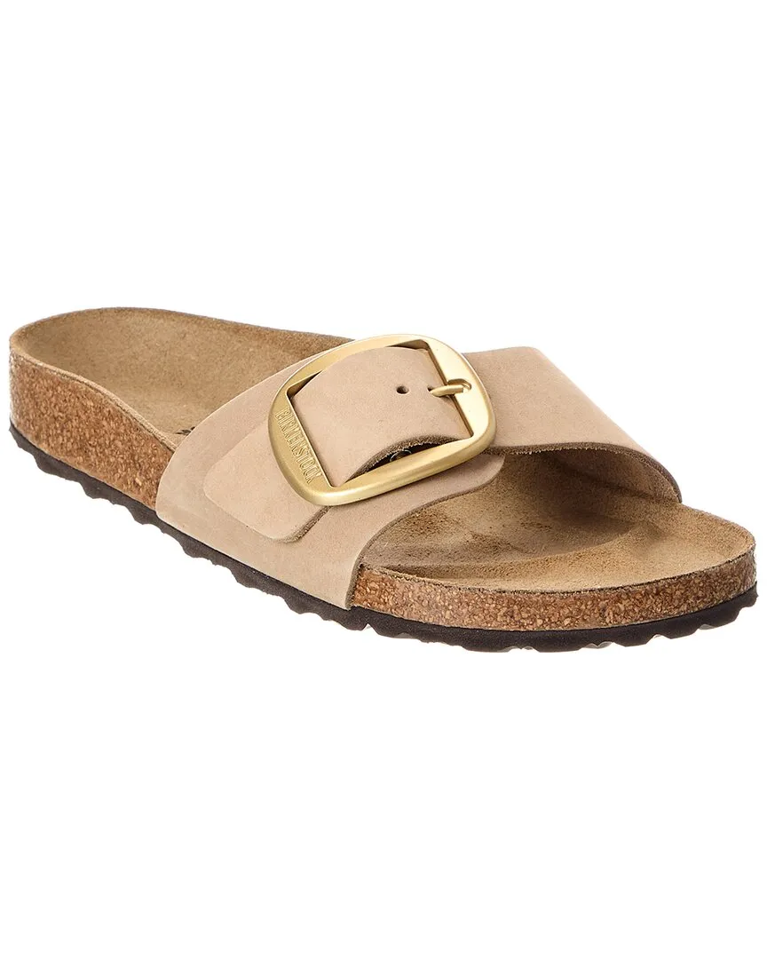 Sandale Madrid Big Buckle en cuir étroit Birkenstock