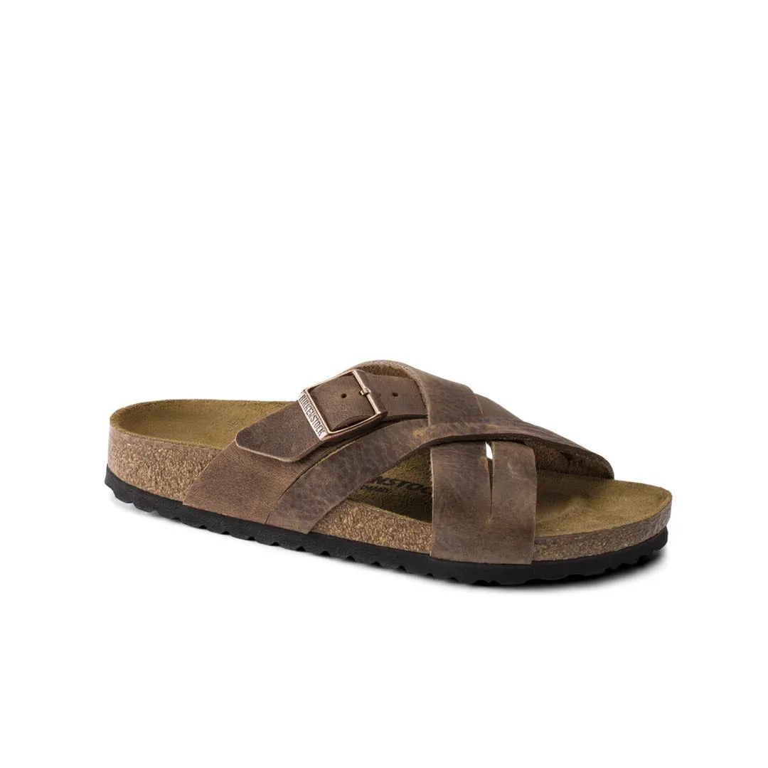 Birkenstock - Sandales en cuir huilé Lugano pour homme (1015498)