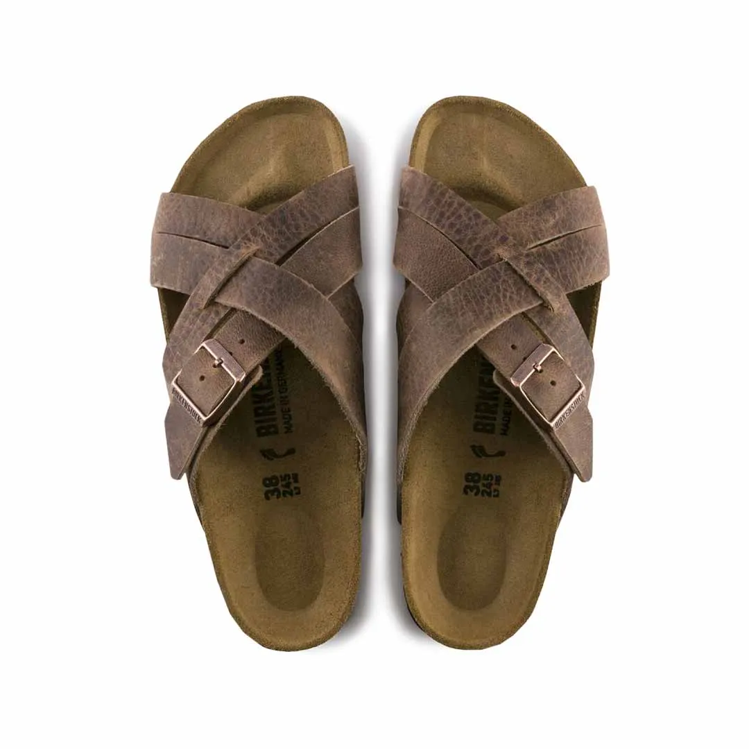 Birkenstock - Sandales en cuir huilé Lugano pour homme (1015498)