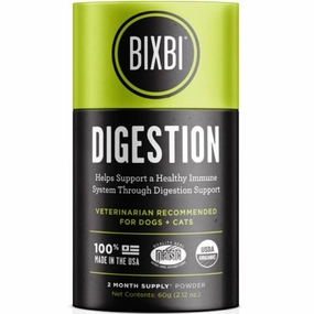 Bixbi Digestion Organic Mushroom Supplements For Cats & Dogs 60g