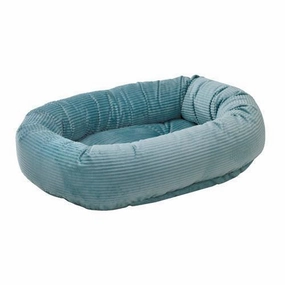 Blue Bayou Microcord Donut Dog Bed