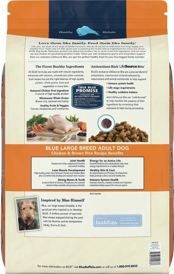 Blue Buffalo Life Protection Natural Chicken & Brown Rice Recipe Large Breed Adult Dry Dog Food