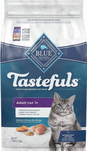Blue Buffalo Tastefuls Adult Cat 7  Chicken & Brown Rice Recipe Dry Food