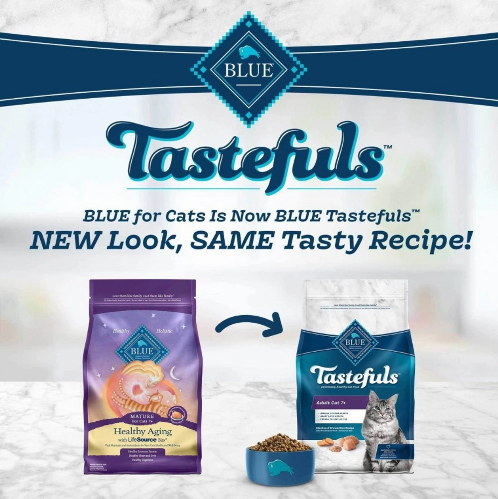 Blue Buffalo Tastefuls Adult Cat 7  Chicken & Brown Rice Recipe Dry Food
