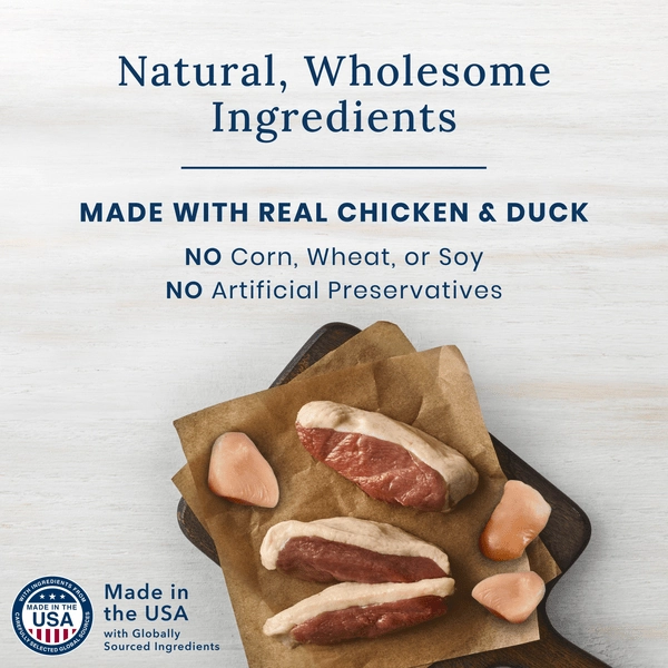 BLUE Buffalo True Chews Premium Jerky Cuts Natural Dog Treats, Duck