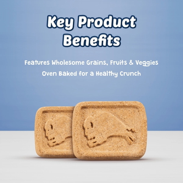 BLUE Health Bars Natural Crunchy Dog Treats Biscuits; Banana & Yogurt, 16oz