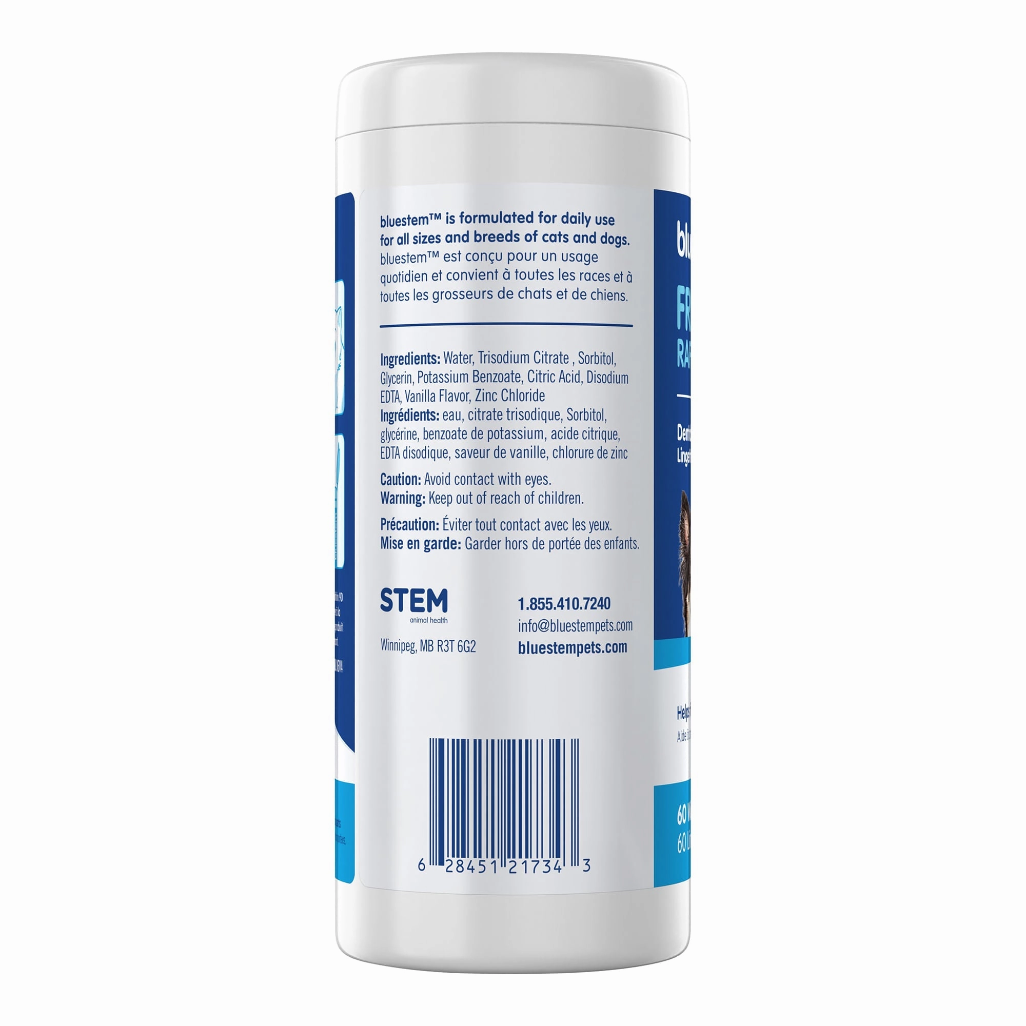 bluestem Dental Wipes, 60 ct