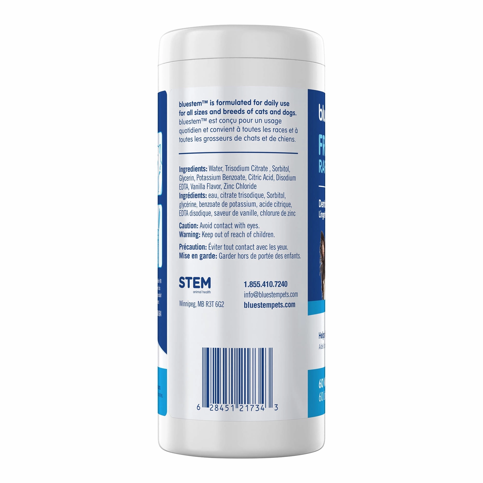 bluestem Dental Wipes, 60 ct