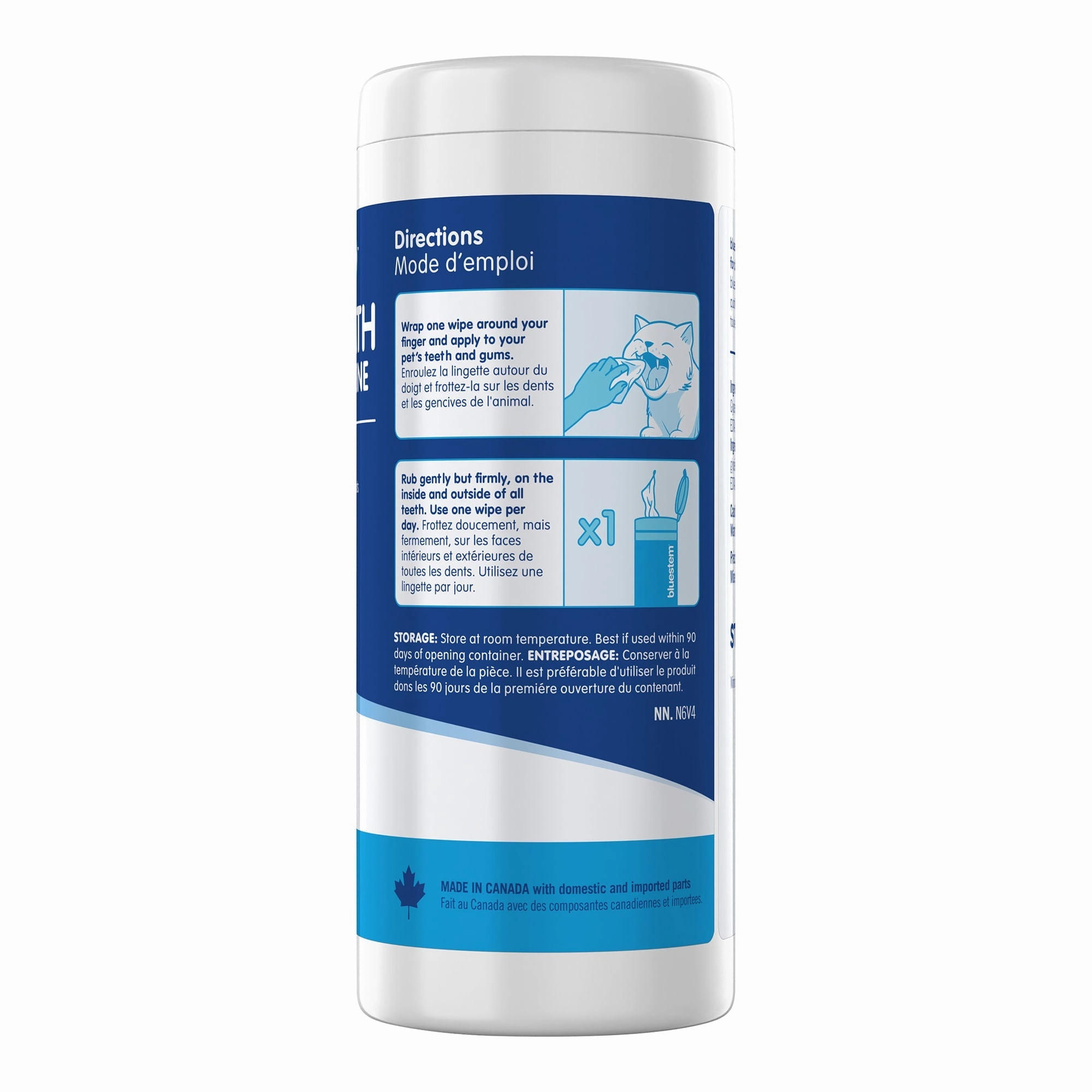 bluestem Dental Wipes, 60 ct