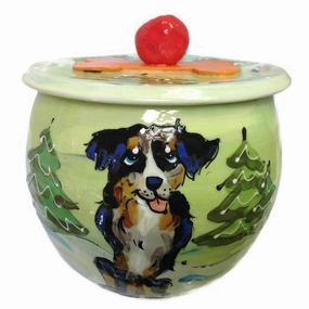 Border Collie 1 Dog Treat Jar
