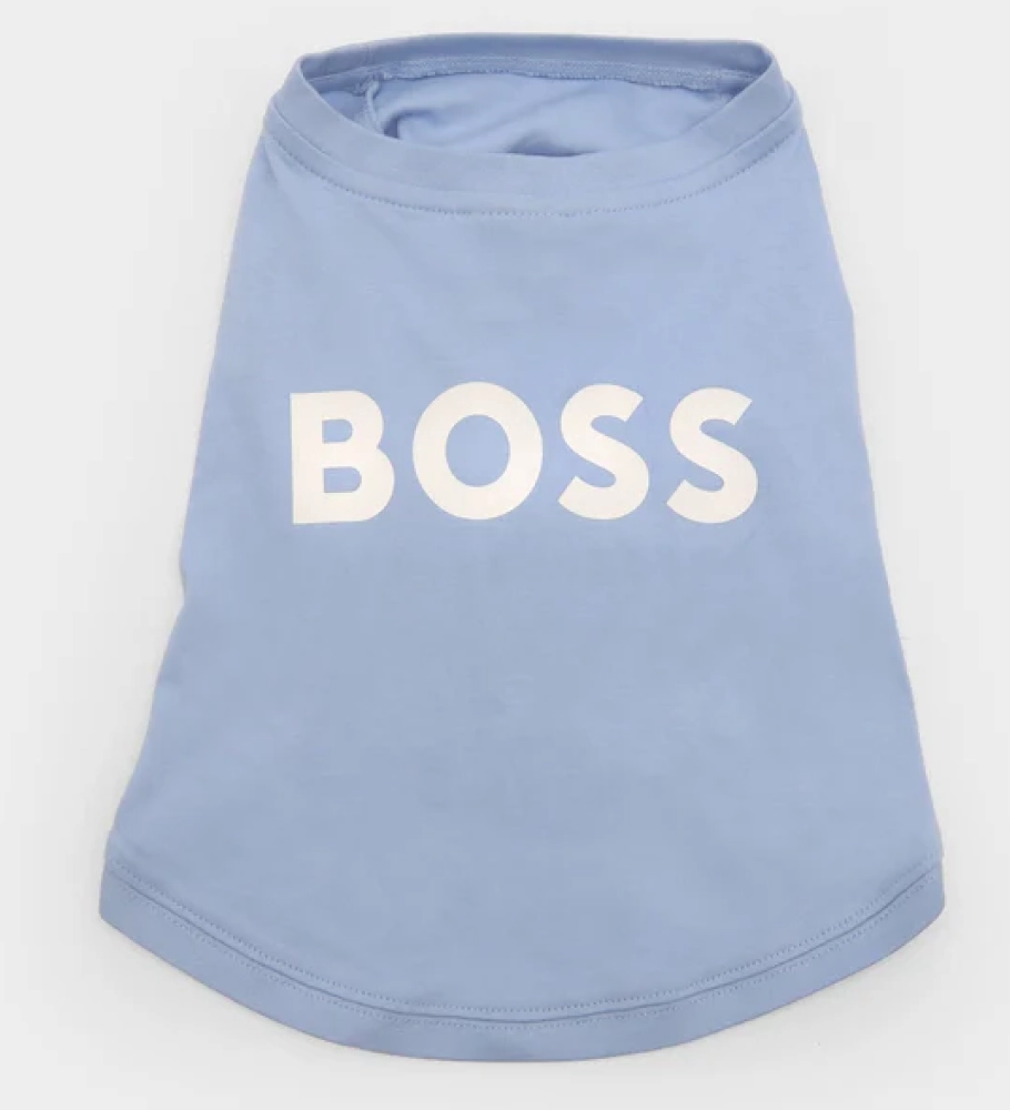 Boss Graphic Tshirt for Dogs (Bel Air Blue)