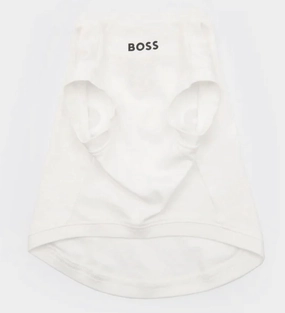 Boss Graphic Tshirt for Dogs (Bright White)