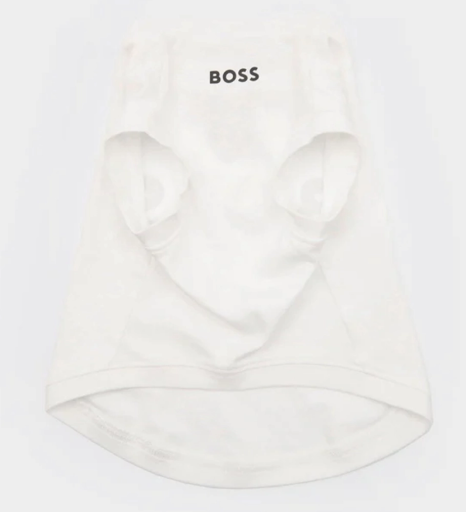 Boss Graphic Tshirt for Dogs (Bright White)
