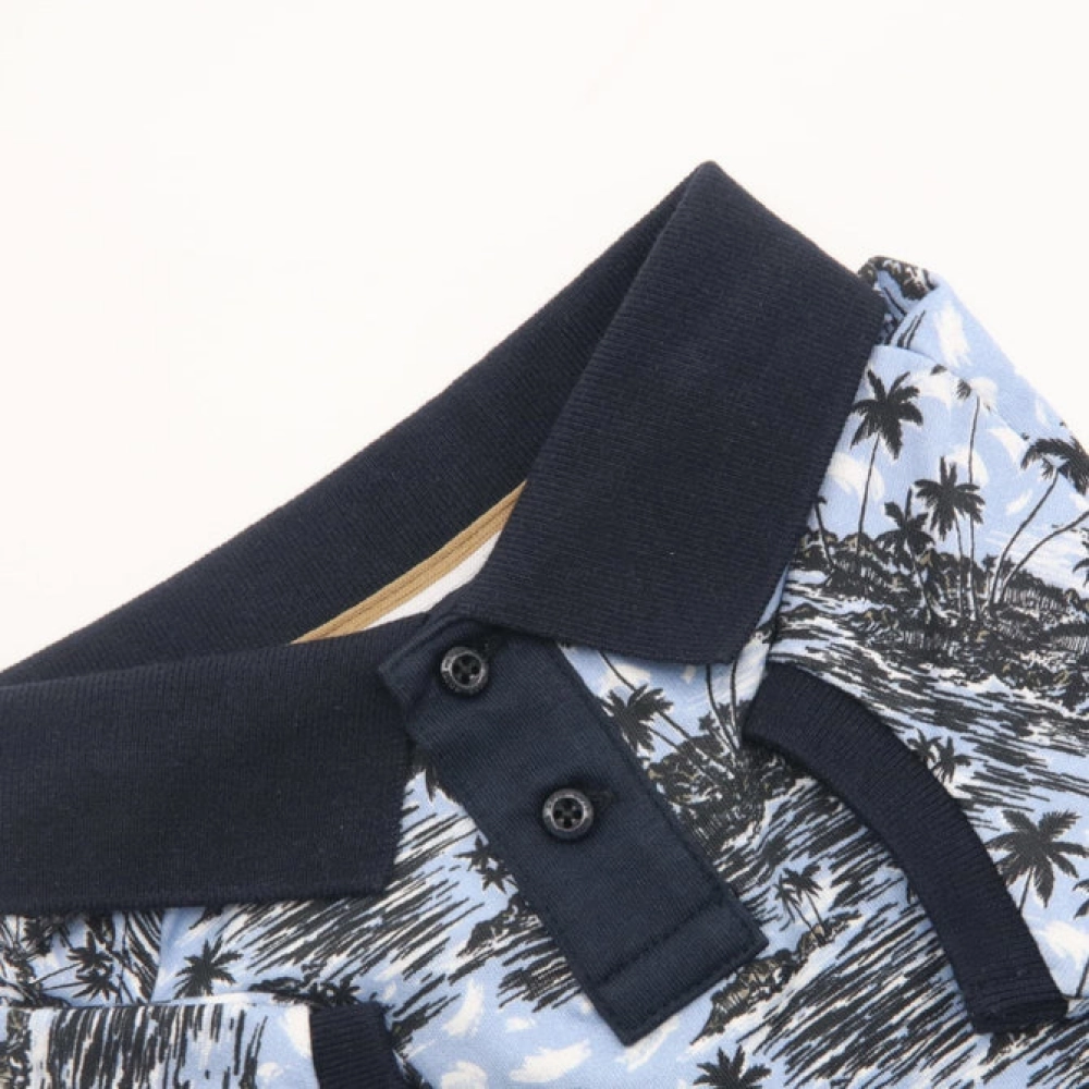 Boss Polo Tshirt for Dogs (Blue Palm)