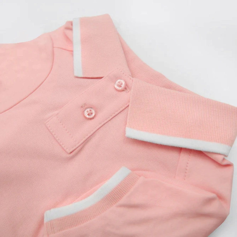 Boss Polo Tshirt for Dogs (Pink Cream)