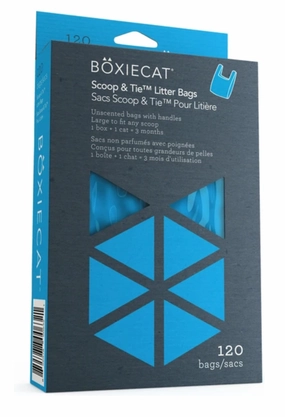 Boxiecat Scoop & Tie Litter Bags - 120 count