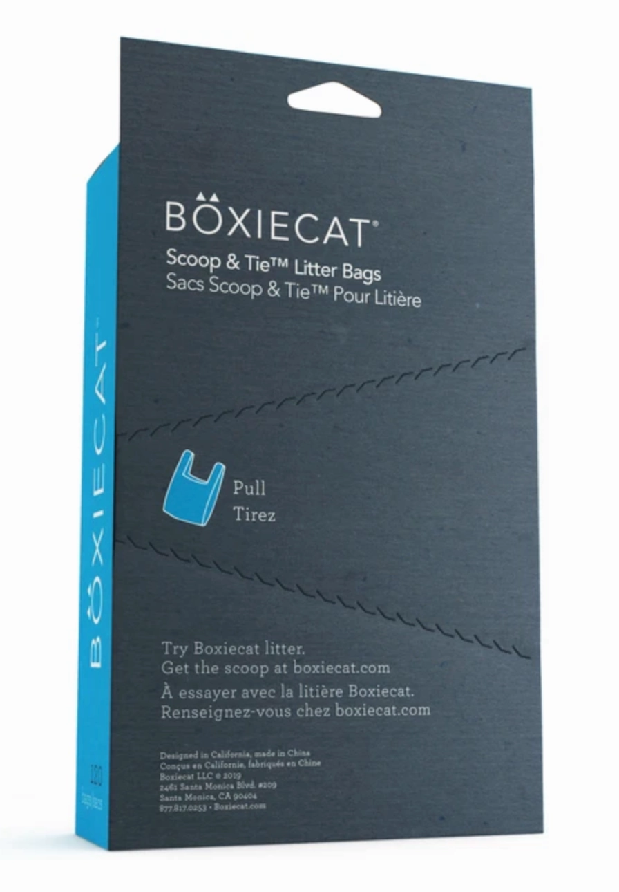 Boxiecat Scoop & Tie Litter Bags - 120 count