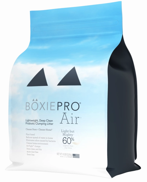 BoxiePro Air Lightweight Deep Clean Probiotic Clumping Cat Litter