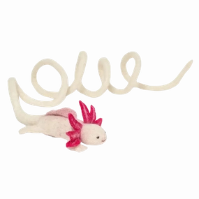 Cat In the Box LLC Wool Axolotl Cat Toy W/ 5' Tether