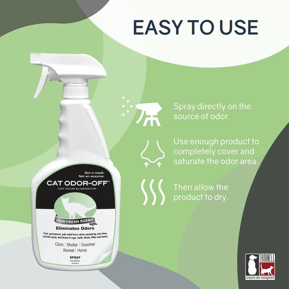 Cat Odor-Off Fresh Scent Spray, 22 fl oz
