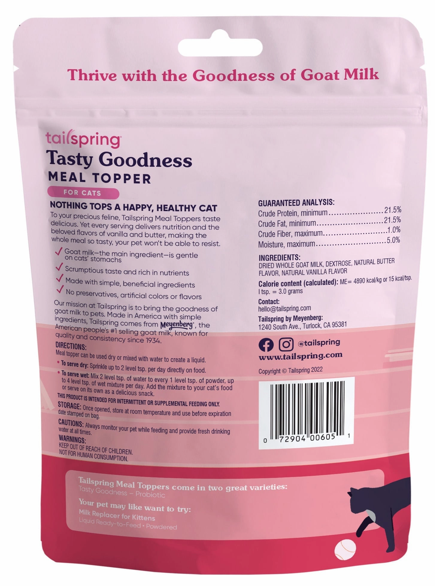 Cat Tasty Goodness Tailspring Meal Topper, 4 oz