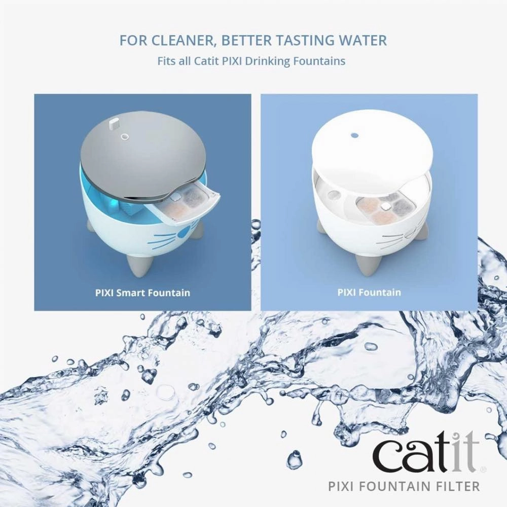 Catit Pixi Cat Drinking Fountain Replacement Filter 6ct