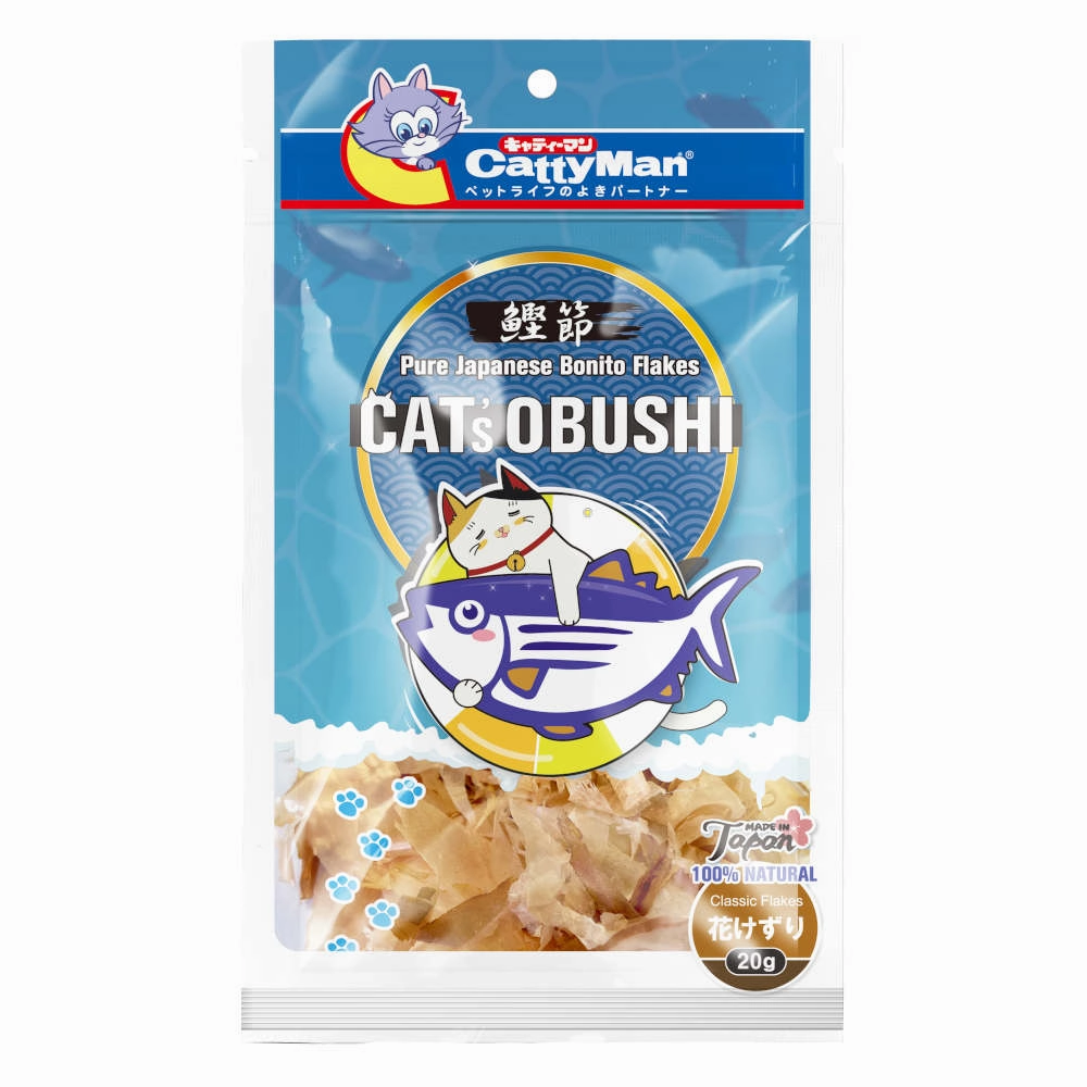 CattyMan Cat's Obushi Pure Japanese Bonito Classic Flakes Cat Treats 20g