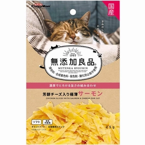 CattyMan Chicken Slices With Salmon & Cheese Cat Treats 25g