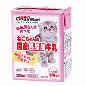 CattyMan Japanese Low Fat Cat Milk 200ml (Exp Mar 2023)