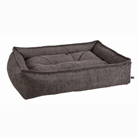 Charcoal Performance Chenille Sterling Lounge Dog Bed
