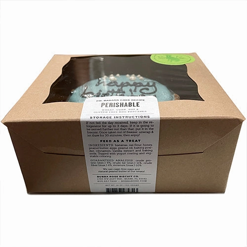 Classic Dog Birthday Cake Blue