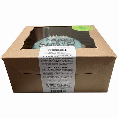 Classic Dog Birthday Cake Blue